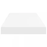 4 db fehér MDF lebegő fali polc 60 x 23,5 x 3,8 cm