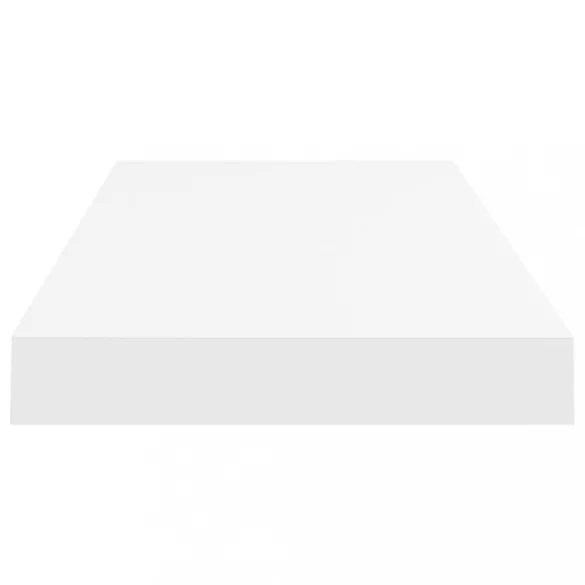 4 db fehér MDF lebegő fali polc 60 x 23,5 x 3,8 cm