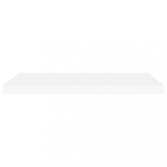 4 db fehér MDF lebegő fali polc 80 x 23,5 x 3,8 cm