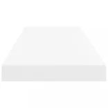 4 db fehér MDF lebegő fali polc 80 x 23,5 x 3,8 cm