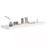 fehér MDF lebegő fali polc 90 x 23,5 x 3,8 cm