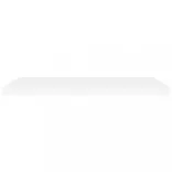 4 db fehér MDF lebegő fali polc 90 x 23,5 x 3,8 cm