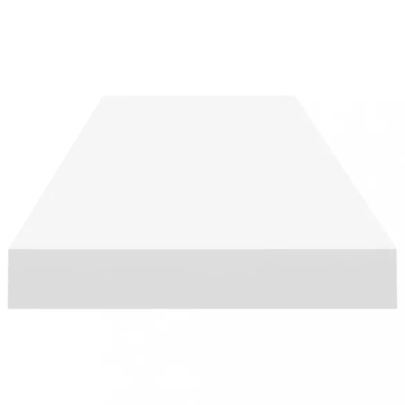 4 db fehér MDF lebegő fali polc 90 x 23,5 x 3,8 cm