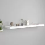 fehér MDF lebegő fali polc 120 x 23,5 x 3,8 cm