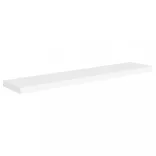 fehér MDF lebegő fali polc 120 x 23,5 x 3,8 cm