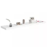 fehér MDF lebegő fali polc 120 x 23,5 x 3,8 cm