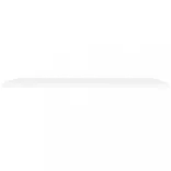 2 db fehér MDF lebegő fali polc 120 x 23,5 x 3,8 cm