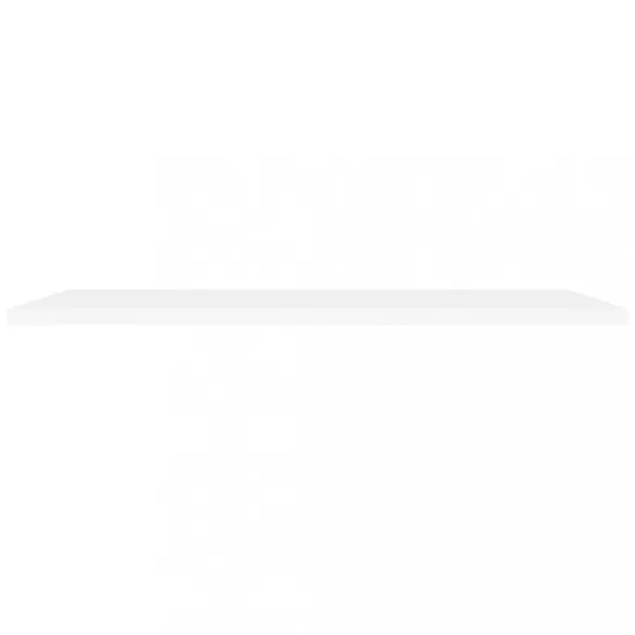2 db fehér MDF lebegő fali polc 120 x 23,5 x 3,8 cm