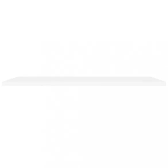 4 db fehér MDF lebegő fali polc 120 x 23,5 x 3,8 cm