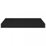 fekete MDF lebegő fali polc 50 x 23 x 3,8 cm