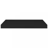 fekete MDF fali polc 60 x 23,5 x 3,8 cm