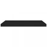 fekete MDF lebegő fali polc 80 x 23,5 x 3,8 cm