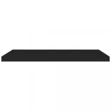 4 db fekete MDF lebegő fali polc 90 x 23,5 x 3,8 cm