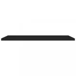 fekete MDF lebegő fali polc 120 x 23,5 x 3,8 cm