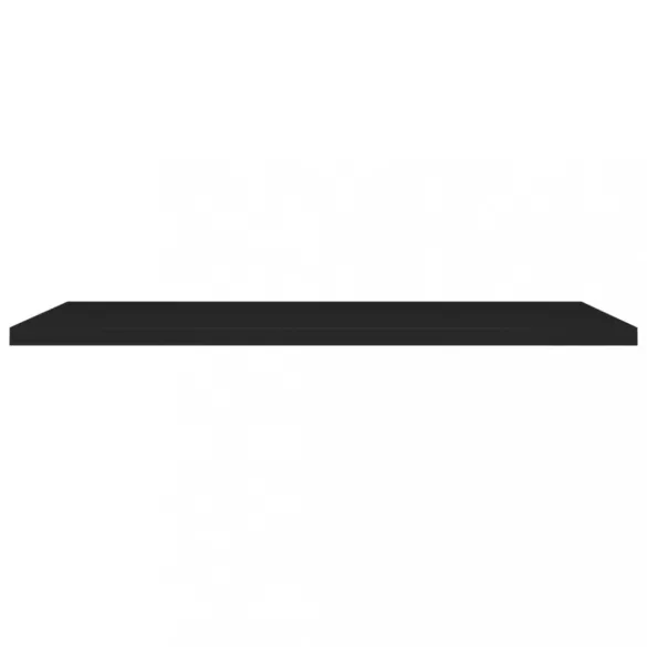 fekete MDF lebegő fali polc 120 x 23,5 x 3,8 cm