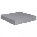 4 db szürke MDF lebegő fali polc 23 x 23,5 x 3,8 cm