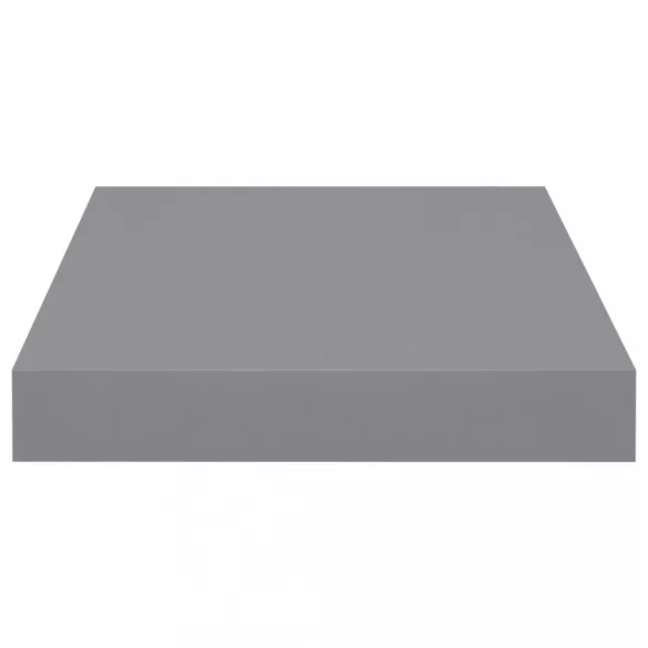 4 db szürke MDF lebegő fali polc 23 x 23,5 x 3,8 cm