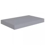 2 db szürke MDF lebegő fali polc 40 x 23 x 3,8 cm