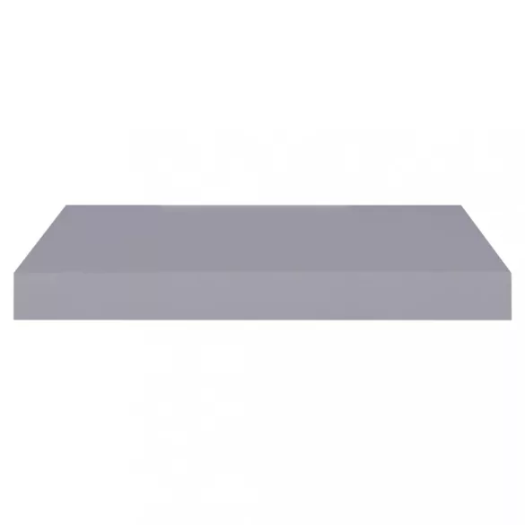 2 db szürke MDF lebegő fali polc 40 x 23 x 3,8 cm
