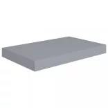 4 db szürke MDF lebegő fali polc 40 x 23 x 3,8 cm