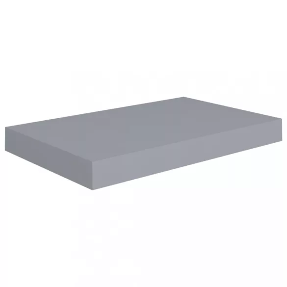 4 db szürke MDF lebegő fali polc 40 x 23 x 3,8 cm