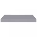 2 db szürke MDF fali polc 50 x 23 x 3,8 cm