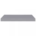 2 db szürke MDF fali polc 60 x 23,5 x 3,8 cm