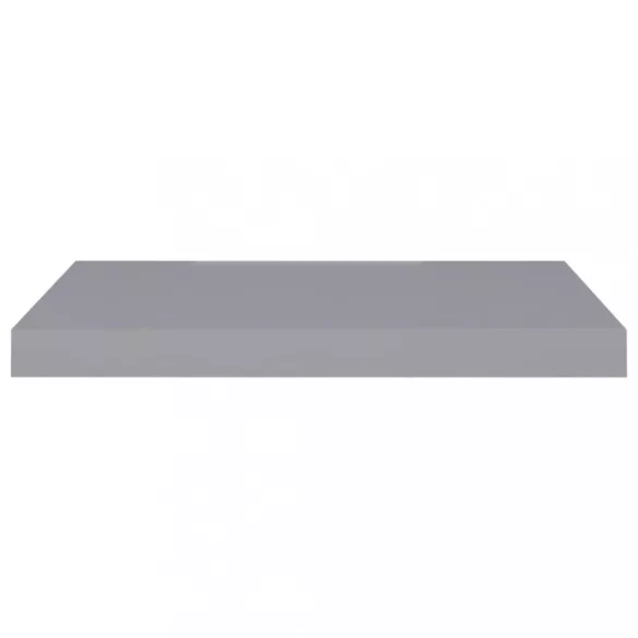 2 db szürke MDF fali polc 60 x 23,5 x 3,8 cm