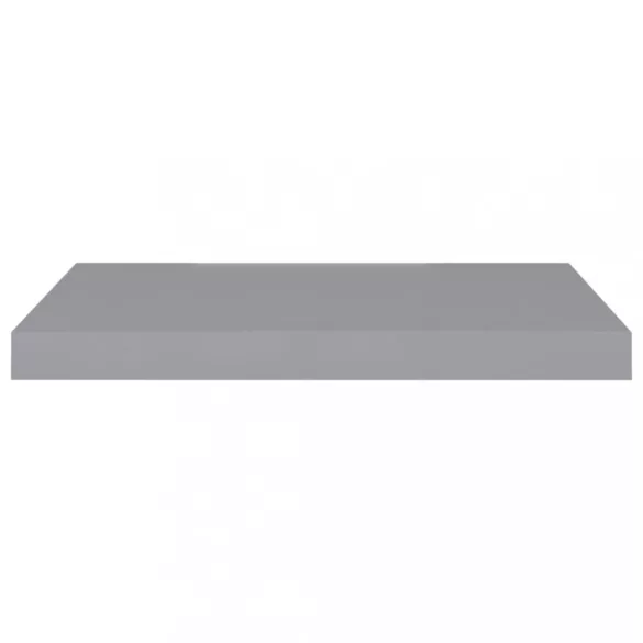 4 db szürke MDF lebegő fali polc 60 x 23,5 x 3,8 cm