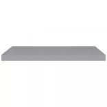 2 db szürke MDF lebegő fali polc 80 x 23,5 x 3,8 cm