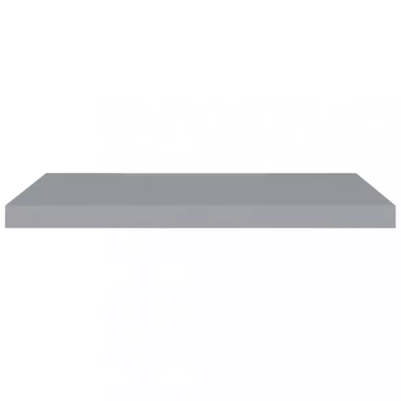 4 db szürke MDF lebegő fali polc 80 x 23,5 x 3,8 cm