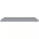 2 db szürke MDF lebegő fali polc 90 x 23,5 x 3,8 cm