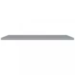 2 db szürke MDF lebegő fali polc 120 x 23,5 x 3,8 cm
