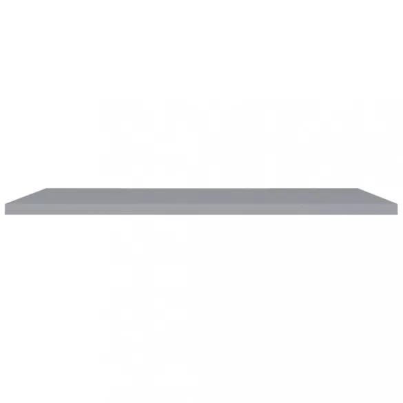 2 db szürke MDF lebegő fali polc 120 x 23,5 x 3,8 cm