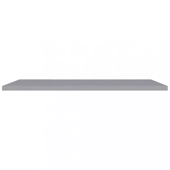 2 db szürke MDF lebegő fali polc 120 x 23,5 x 3,8 cm
