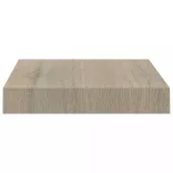 tölgyszínű MDF lebegő fali polc 23 x 23,5 x 3,8 cm