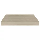 2 db tölgyszínű MDF lebegő fali polc 40 x 23 x 3,8 cm