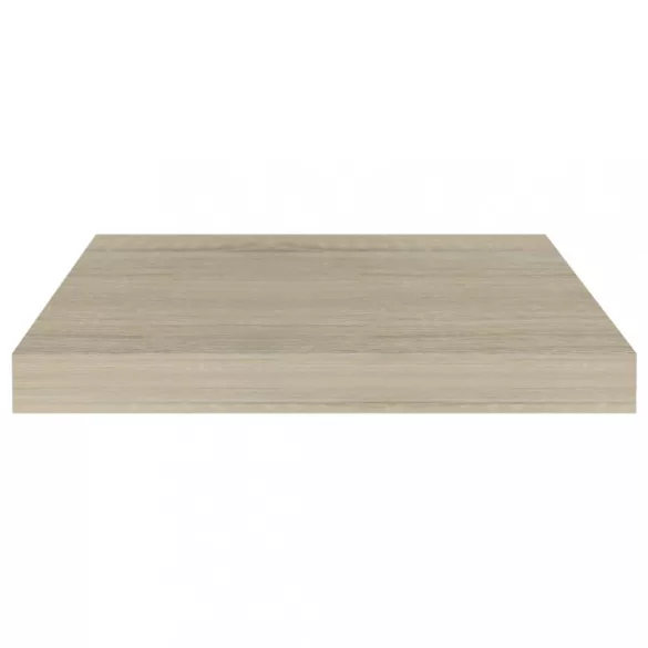 2 db tölgyszínű MDF lebegő fali polc 40 x 23 x 3,8 cm