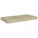 4 db tölgyszínű MDF lebegő fali polc 50 x 23 x 3,8 cm