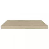 4 db tölgyszínű MDF lebegő fali polc 60 x 23,5 x 3,8 cm
