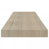 4 db tölgyszínű MDF fali polc 80 x 23,5 x 3,8 cm