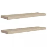 2 db kék MDF lebegő fali polc 90 x 23,5 x 3,8 cm