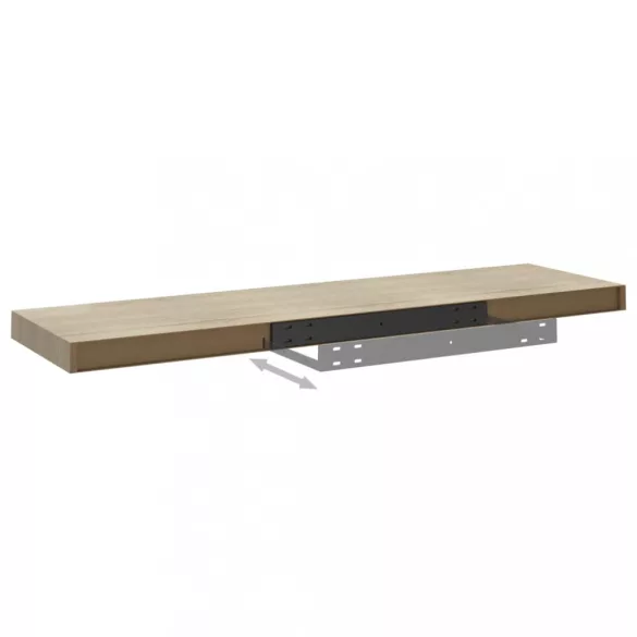2 db kék MDF lebegő fali polc 90 x 23,5 x 3,8 cm