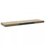 2 db kék MDF lebegő fali polc 90 x 23,5 x 3,8 cm