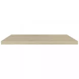 4 db tölgyszínű MDF lebegő fali polc 90 x 23,5 x 3,8 cm