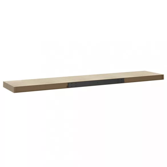 tölgyszínű MDF lebegő fali polc 120 x 23,5 x 3,8 cm