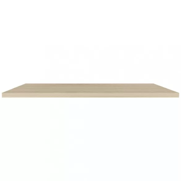 2 db tölgyszínű MDF fali polc 120 x 23,5 x 3,8 cm