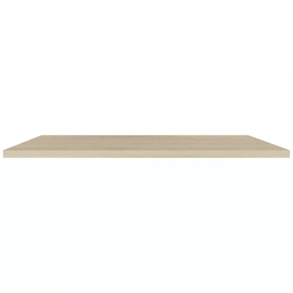 4 db tölgyszínű MDF lebegő fali polc 120 x 23,5 x 3,8 cm