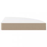 4 db magasfényű fehér MDF lebegő sarokpolc 25 x 25 x 3,8 cm