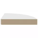 4 db fehér MDF lebegő sarokpolc 25 x 25 x 3,8 cm